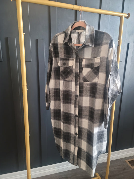 Black and White Shacket