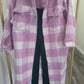 Plaid Lavender shacket