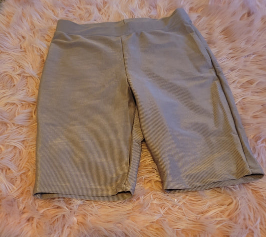 Taupe biker shorts