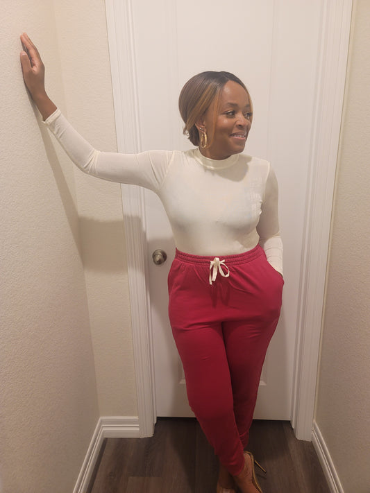 Magenta Jogger pants